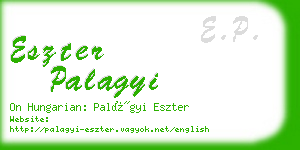 eszter palagyi business card